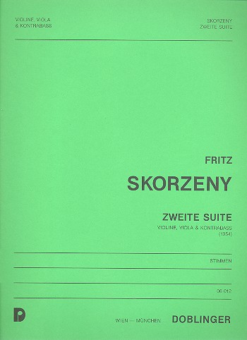 Zweite Suite fr Violine, Viola und Kontrabass Stimmen