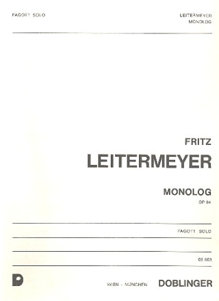 Monolog op.64 fr Fagott