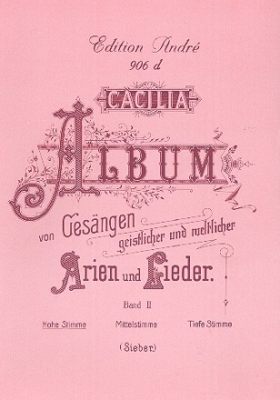 Ccilia Album Band 2 fr Gesang (hoch) und Klavier (dt/it)