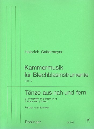 Tnze aus nah und fern Heft 2 Kammermusik fr Blechblasinstrumente  Partitur und Stimmen