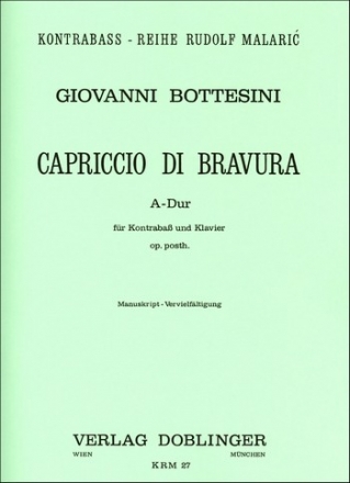 Capriccio di bravura A-Dur op.post fr Kontraba und Klavier