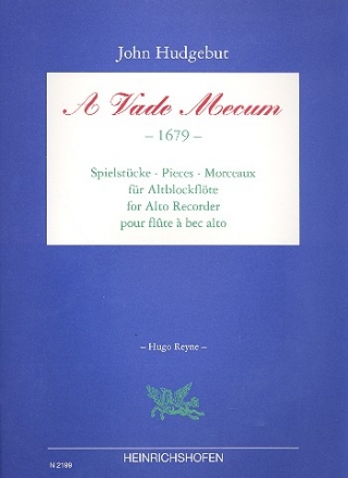 A Vade Mecum  fr Altblockflte solo, von 1679