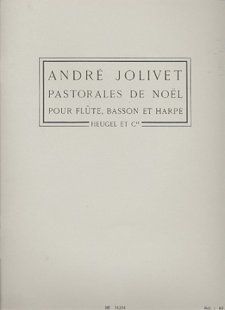 Pastorales de noel pour flte, basson et harpe parties