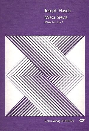 Missa brevis F-Dur Hob.XXII:1 fr Soli (SS), Chor und Orchester Klavierauszug
