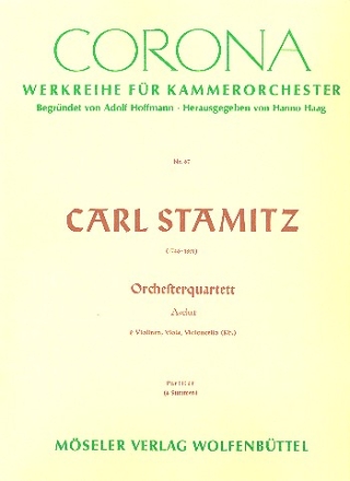 Orchesterquartett A-Dur fr Streichorchester Partitur