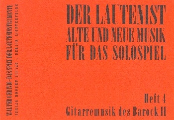 Der Lautenist Band 4 fr Gitarre