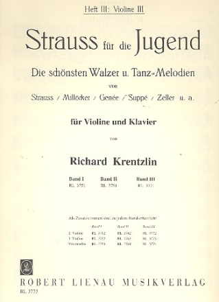 Strauss fr die Jugend Band 3 Violine 3 solo