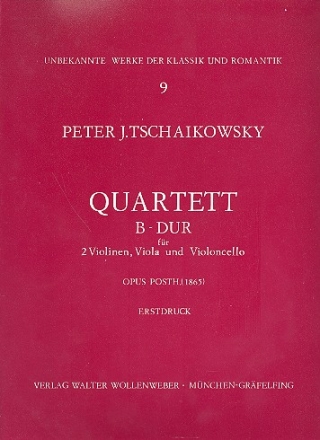 Streichquartett B-Dur oppost. fr 2 Violinen, Viola und Violoncello Stimmen