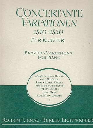 Concertante Variationen 1810-1830 fr Klavier