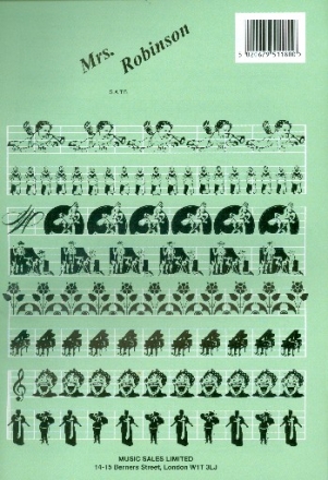 Mrs. Robinson for mixed chorus and piano score (en)