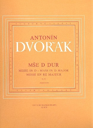 Messe D-Dur op.86 fr Soli (SATB), Chor und Orchester Partitur (la)