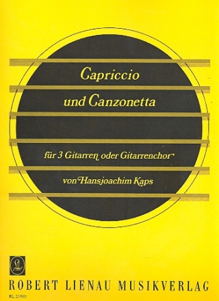 Capriccio und Canzonetten fr 3 Gitarren