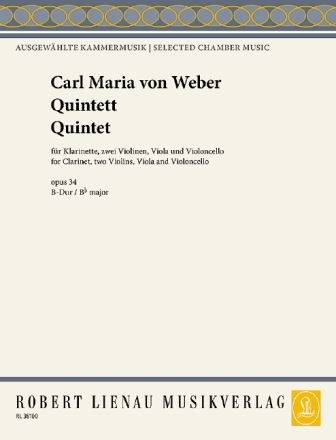 Grand quintetto op.34 Fr Klarinette und Streichquartett 5 Stimmen