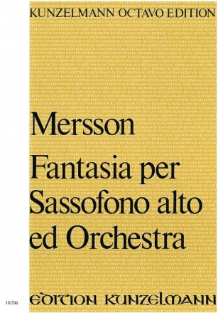 Fantasia op.37 fr Altsaxophon und Orchester Partitur