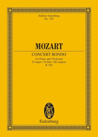 Konzert D-Dur KV382 fr Klavier und Orchester,  Studienpartitur