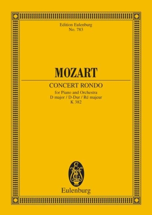 Konzert D-Dur KV382 fr Klavier und Orchester,  Studienpartitur