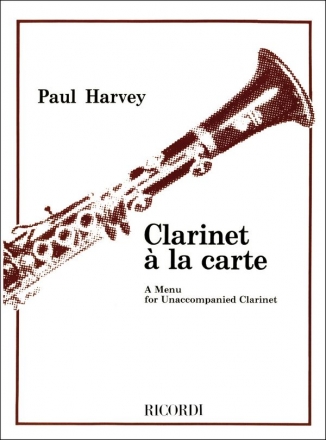 Clarinet a la Carte a menuet for clarinet