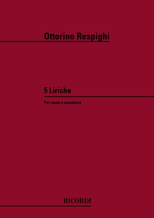 5 LIRICHE PER MEZZOSOPRANO E PIANOFORTE (IT)