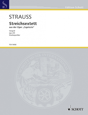 Sextett aus Capriccio op.85 fr 2 Violinen, 2 Violen und 2 Violoncelli Partitur