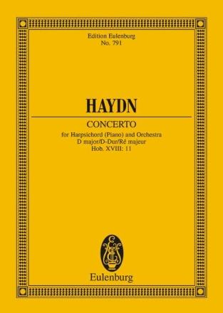 Konzert D-Dur Hob.XVIII:11 fr Klavier und Orchester Studienpartitur