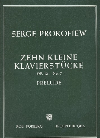 Zehn kleine Klavierstcke - Prlude