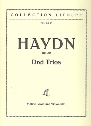 Streichtrios op.32 fr Violine, Viola und Violoncello Stimmen