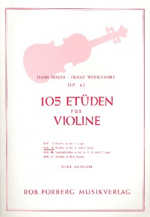 105 Etden op.45 Band 2 (Nr.37-75) fr Violine