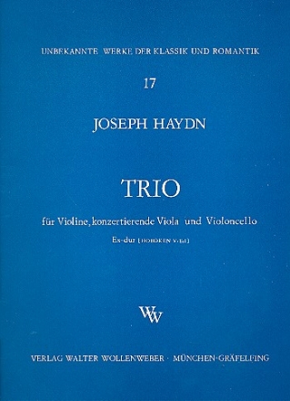 Trio Es-Dur Hob.V:Es1 fr Violine, konzertierende Viola und Violoncello,  Stimmen
