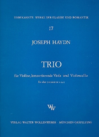 Trio Es-Dur Hob.V:Es1 fr Violine, konzertierende Viola und Violoncello,  Stimmen