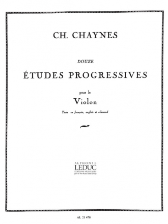 12 ETUDES PROGRESSIVES POUR LE VIOLON