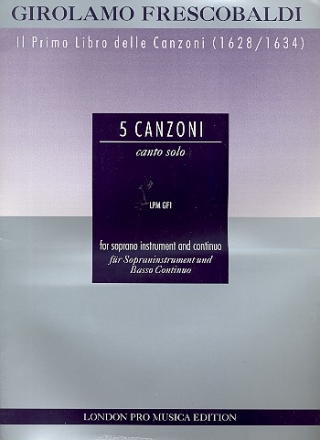 5 Canzonas for soprano instrument and bc score and part