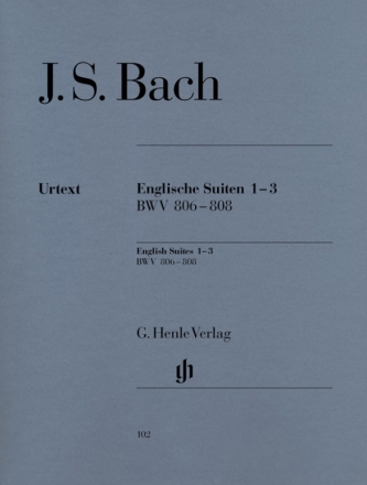 Englische Suiten Band 1 (Nr.1-3) BWV806-808 fr Klavier