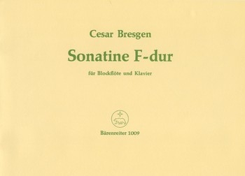 Sonatine F-Dur op.18,1 fr Sopranblockflte und Klavier