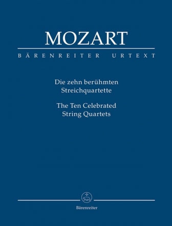 Die 10 berhmten Streichquartette  Studienpartitur