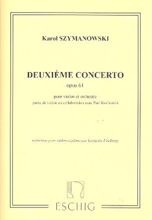 Concerto no.2 op.61 pour violon et orchestre pour violine et piano
