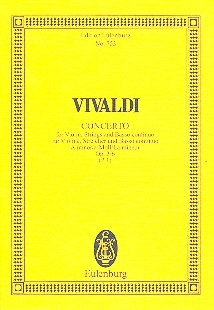 Konzert a-Moll op.3,6 fr Violine und Streicher Studienpartitur