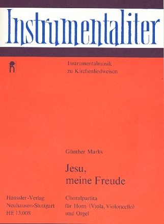 Jesu meine Freude Choralpartita fr Horn und Orgel