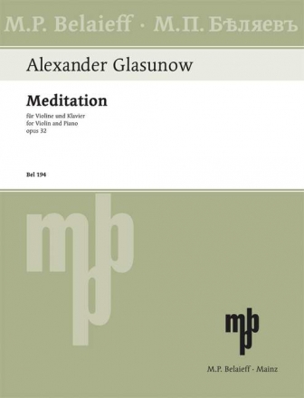 Meditation op.32 fr Violine und Klavier