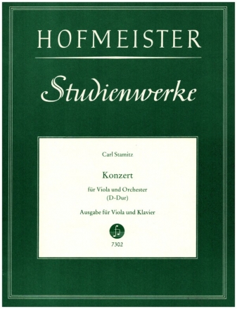 Konzert D-Dur fr Viola und Orchester fr Viola und Klavier