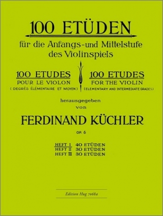 100 Etden op.6 Band 1 40 Etden fr die Anfangs- und Mittelstufe im Violinspiel
