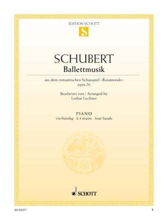 Ballettmusik Nr. 2 G-Dur op. 26 D 797/2 fr Klavier 4-hndig