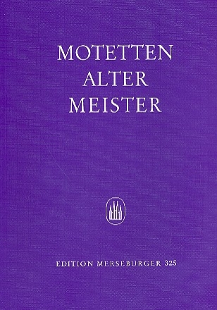 Motetten alter Meister fr gem Chor a cappella Partitur