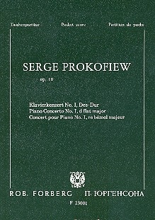 Konzert Des-Dur Nr.1 op.10 fr Klavier und Orchester Studienpartitur