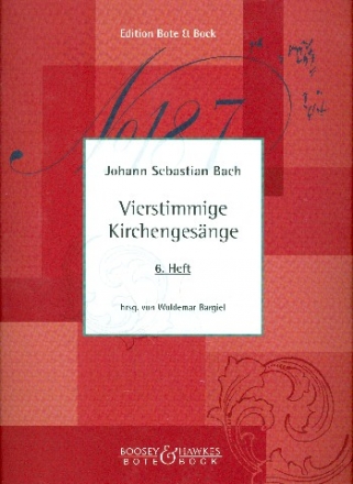 Vierstimmige Kirchengesege Band 6 (Nr.100-154) fr gem Chor a cappella Partitur