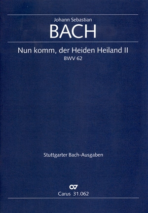 Nun komm der Heiden Heiland Kantate Nr.62 BWV62 Partitur (dt/en)