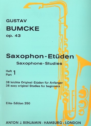 Etden op.43 Band 1 - 36 leichte Original-Etden fr Saxophon