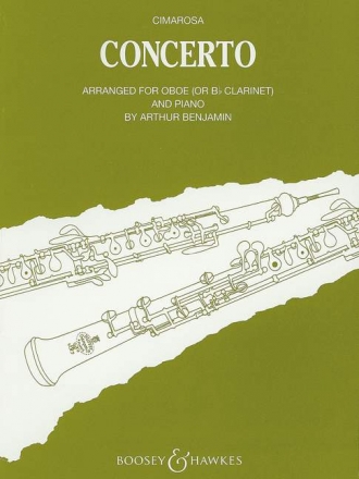 Concerto for oboe and strings for oboe and piano