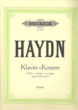 Konzert D-Dur op.21 Hob.XVIII:11 fr Klavier und Orchester Partitur