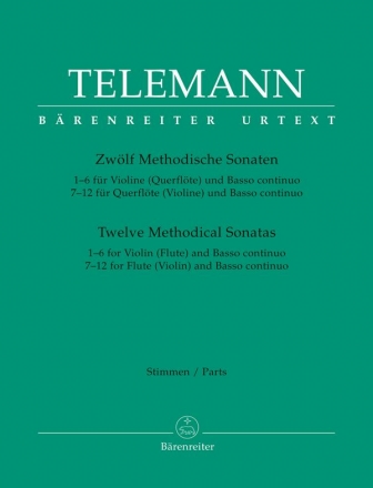 12 methodische Sonaten fr Flte und Bc Stimmenband