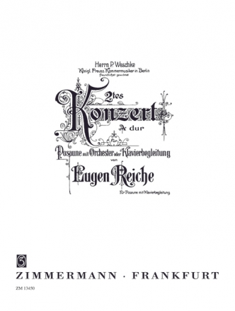 Konzert A-Dur Nr.2 fr Posaune und Orchester fr Posaune und Klavier